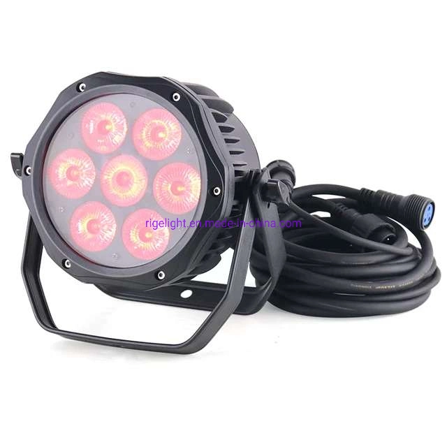 Newest Mini Outdoor Waterproof 7*10W RGBW 4in1 LED Stage PAR Light