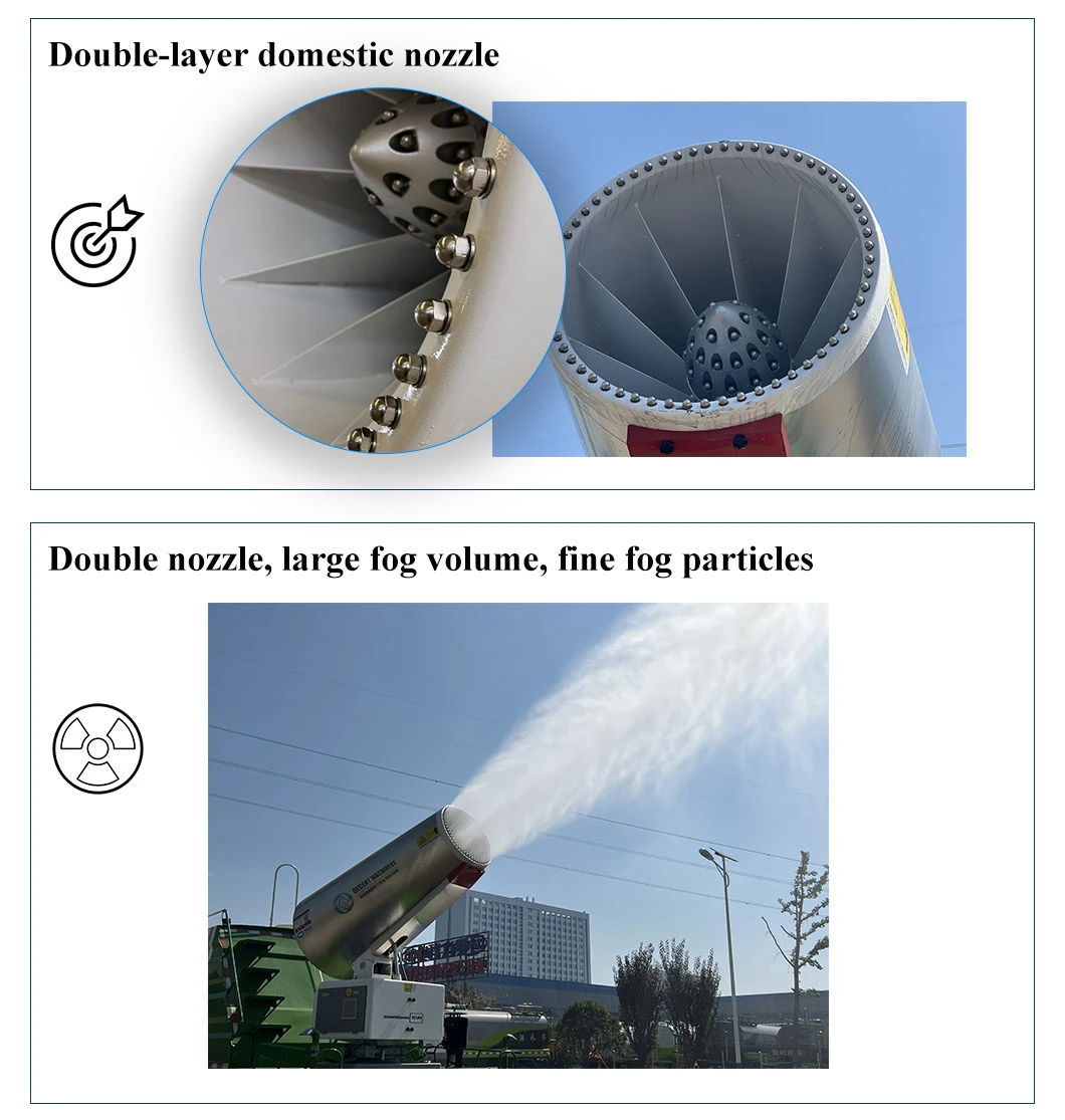 for Fog Cannon Security Price Dust Suppression Machine 120 Meters