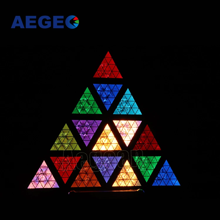 16X30W + 576X0.3W RGB Rdm Lighting Antique Triangle LED Special Effect Lights