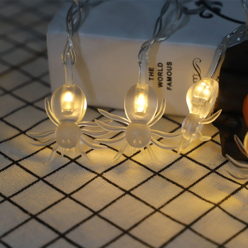 2022 Factory Wholesale Halloween LED String Lights IP42 LED Garland Spiders String Light