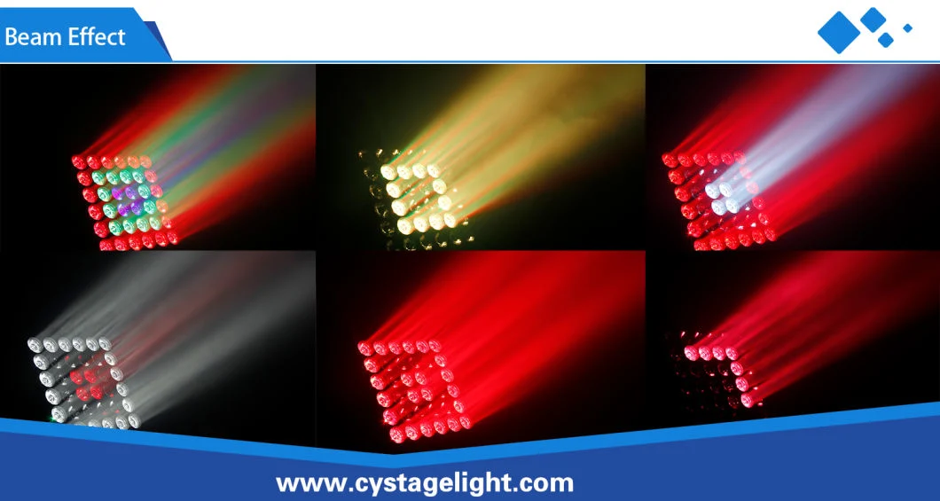 Magic Panel 6X6 36X15W RGBW 4in1 Infinite Rotating LED Matrix Beam Moving Head Stage Light