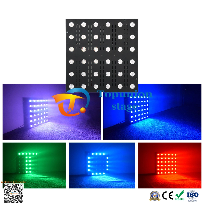 New Stage Matrix Special Effect Light 36PCS 3W RGB DMX Dyed Light for Bar Performance