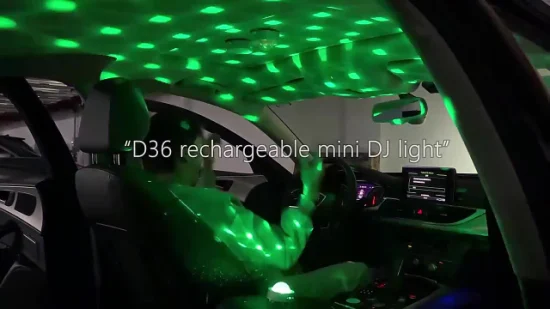 Environment Decoration Lights Portable LED Starry Sky Projector Lights Disco Magic Ball DJ Music Rhythm Lights