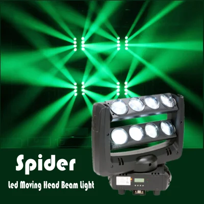8*10W RGBW LED 8 Head Spider Beam Moving Head Light for Club Lighting DJ Lighting